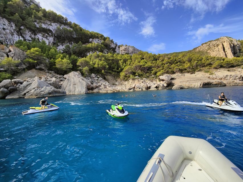 Jet Ski Tour to Cala Albarca from San Antonio - Price and value: $294 per group, up to two riders per Jet Ski